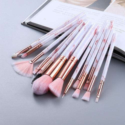 15 Makeup Brushes Set - Cutetsy