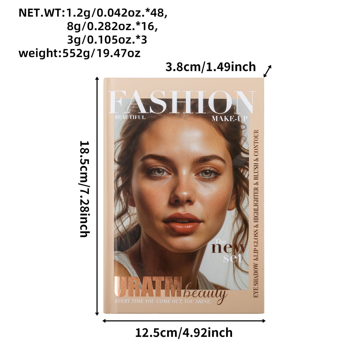 GlamBook - 67 Pro Shades Palette Book