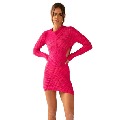 Hollow Out Mini Dress