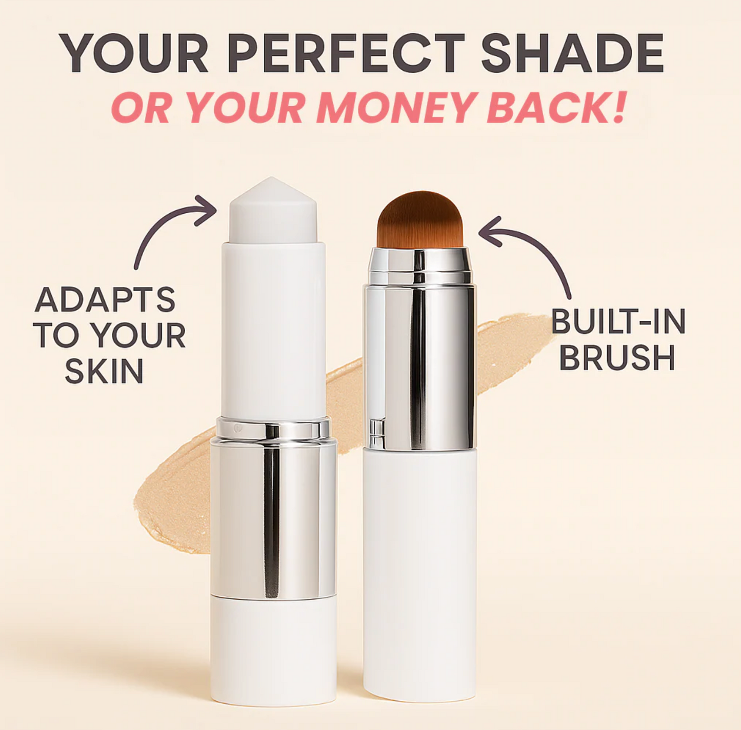 Skin Tone Changing Foundation Stick