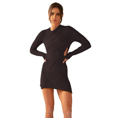 Hollow Out Mini Dress